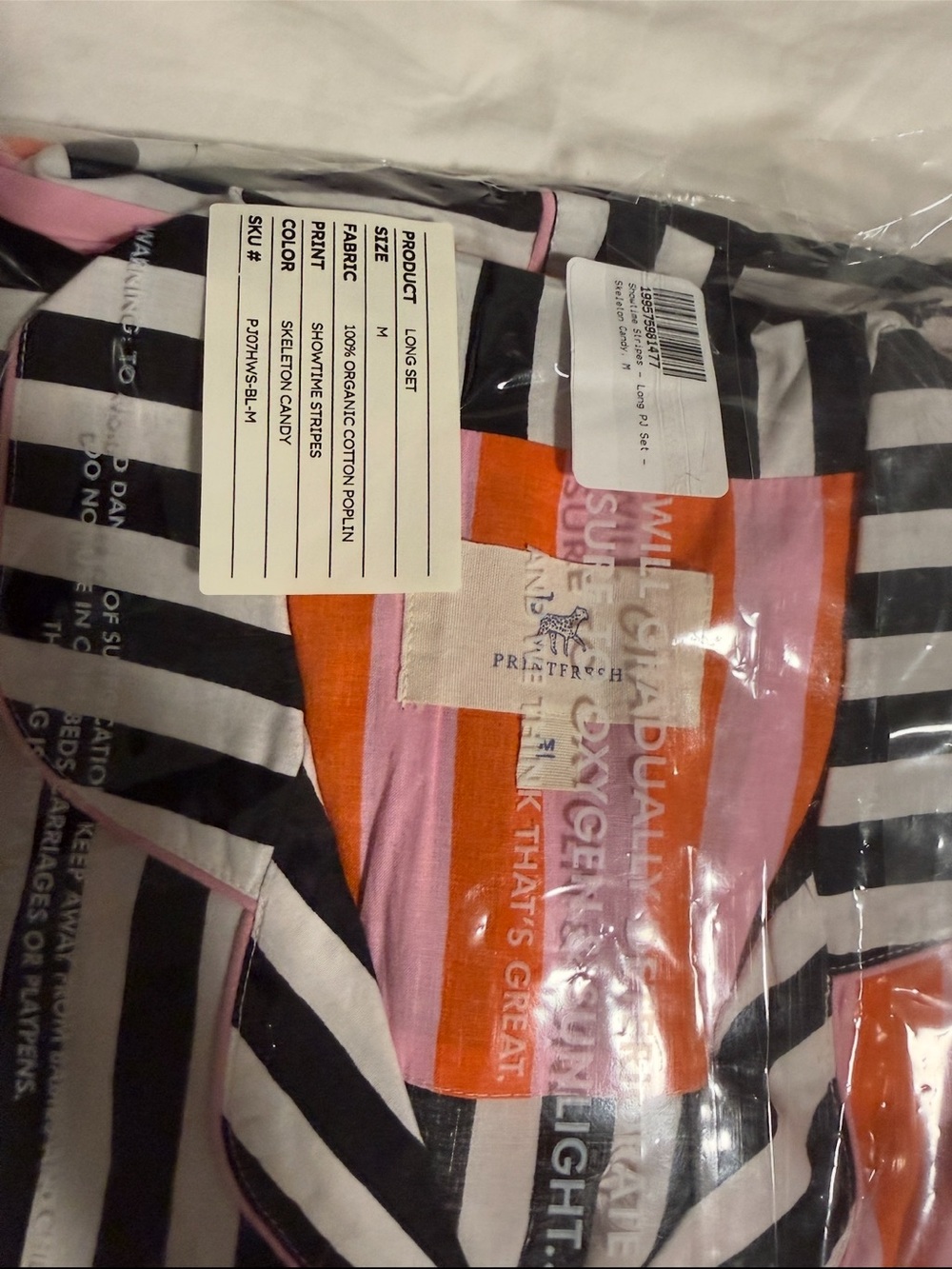Printfresh Long PJ Set in Showtime Stripes - Picture 7 of 7